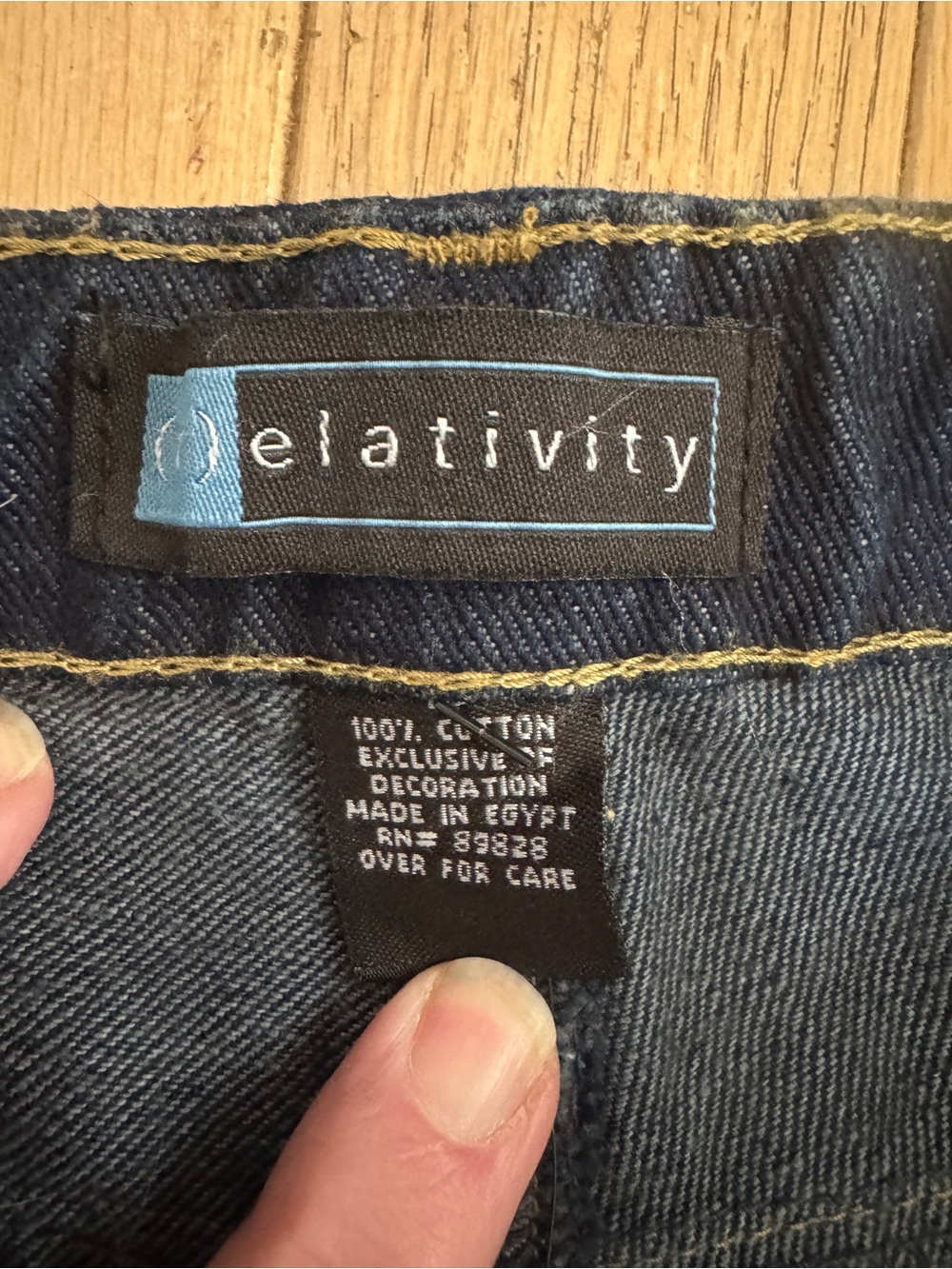 NWT Relativity Modern Fit Boot Cut Jeans Women's Size 18 Average Dark Wash Denim - Picture 5 of 10